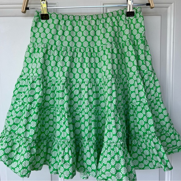 •Mini Boden• Tiered Cotton Floral Skirt - Size 7-8 - Picture 4 of 7